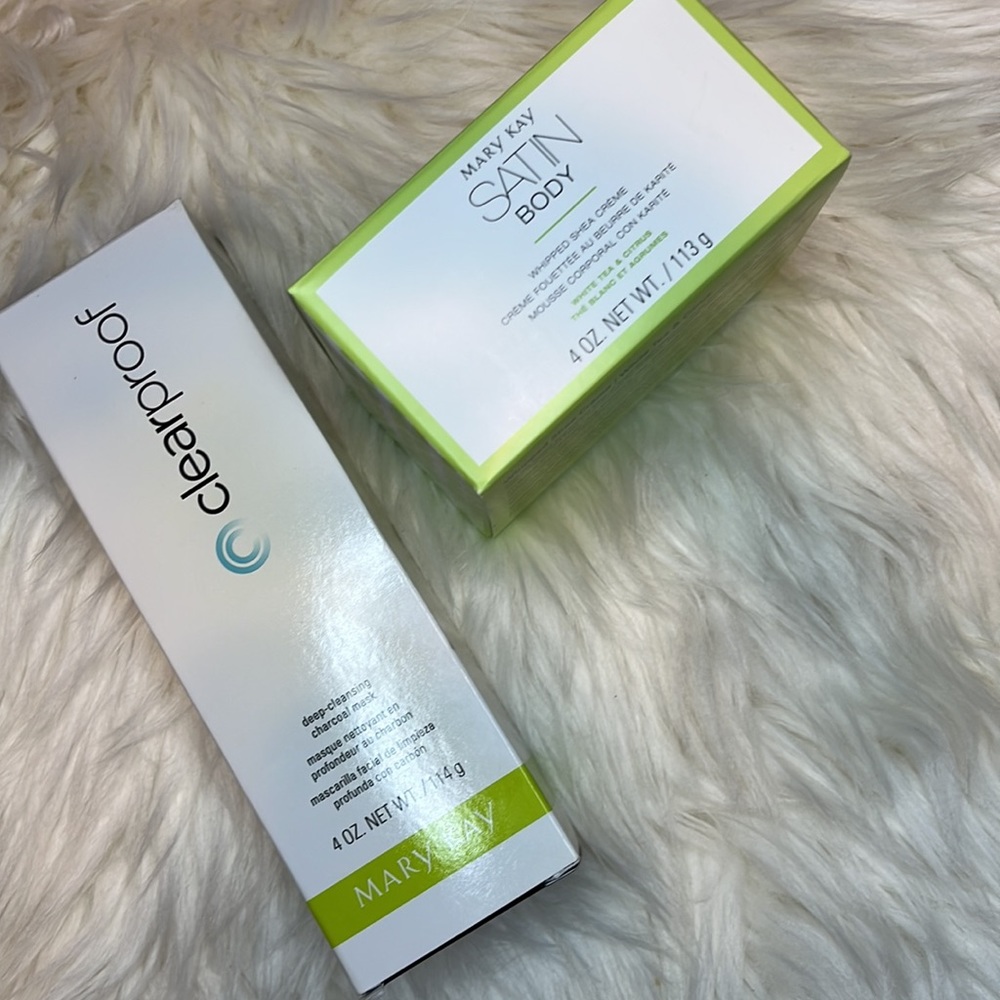 MARY KAY BUNDLE!!🥳🤍 clear proof deep cleansing charcoal mask + Body cream 😍